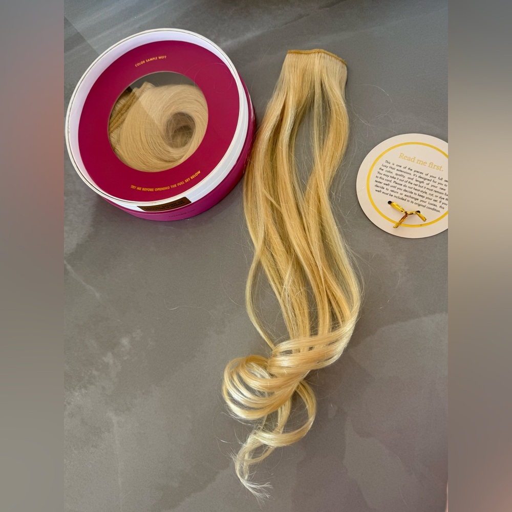 Luxy Hair 20” Classic Platinum Blonde Clip-Ins (160g) BRAND NEW NEVER WORN